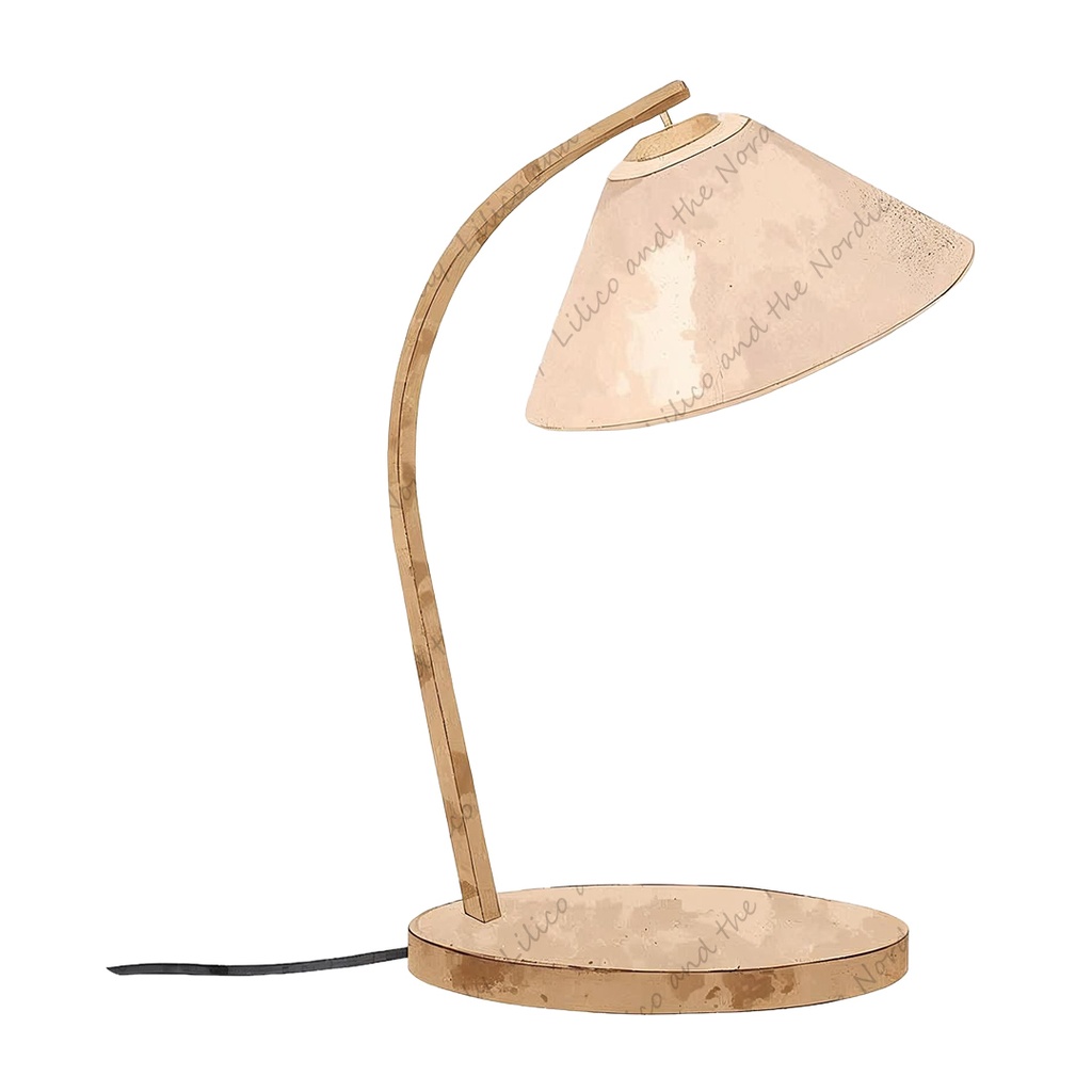 Lilico's familyの北欧インテリア-Work room クリップアート10点|背景透過PNG・商用OK・SNS&ブログに最適!