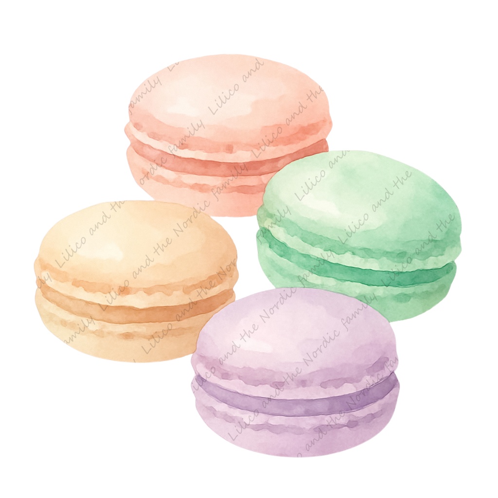 ♡Patisserie Lilico♡ Cozy Baked Sweets collection クリップアート10点|背景透過PNG・商用OK・SNS&ブログに最適!