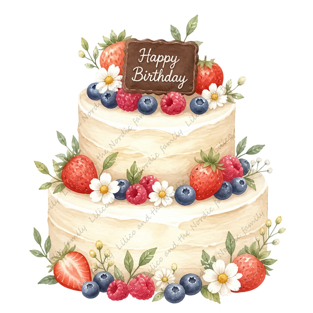 Lilico family|Sora's birthday party クリップアート10点|背景透過PNG・商用OK・SNS&ブログに最適!