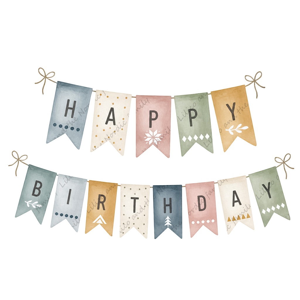 Lilico family|Sora's birthday party クリップアート10点|背景透過PNG・商用OK・SNS&ブログに最適!