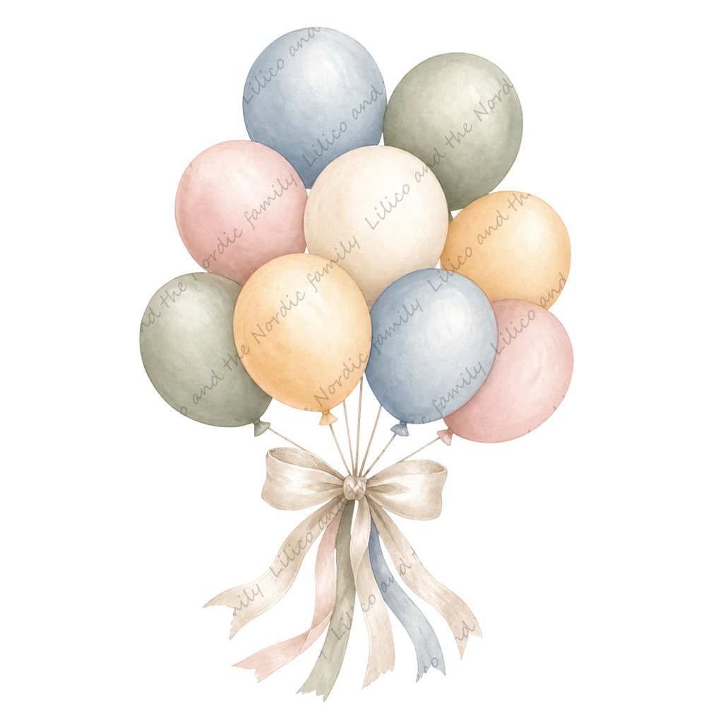 Lilico family|Sora's birthday party クリップアート10点|背景透過PNG・商用OK・SNS&ブログに最適!