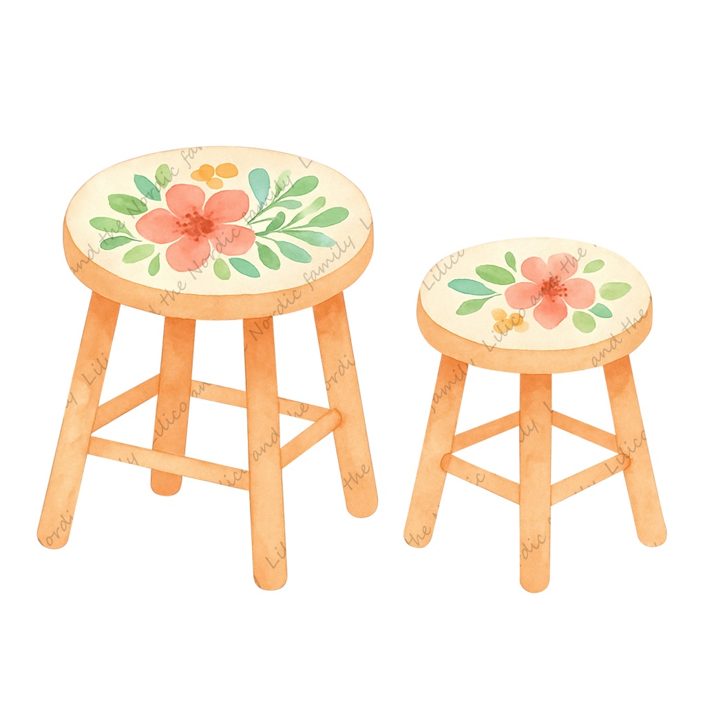 Lilico family home|Nordic Style-Cozy Home Goods クリップアート10点|背景透過PNG・商用OK・SNS&ブログに最適!