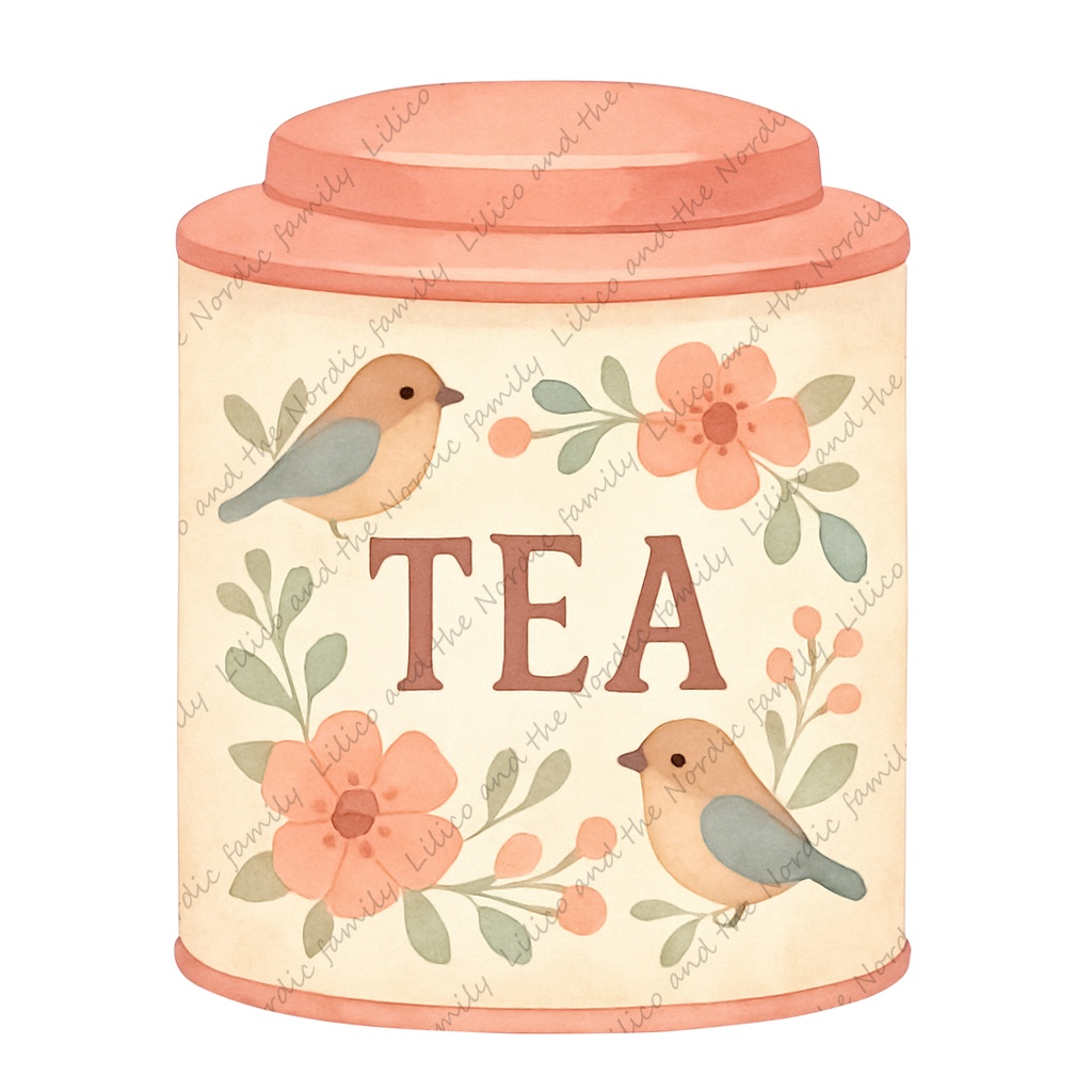 Lilico's family home|-Nordic Style-Cozy Tea Time Goods クリップアート10点|背景透過PNG・商用OK・SNS&ブログに最適!