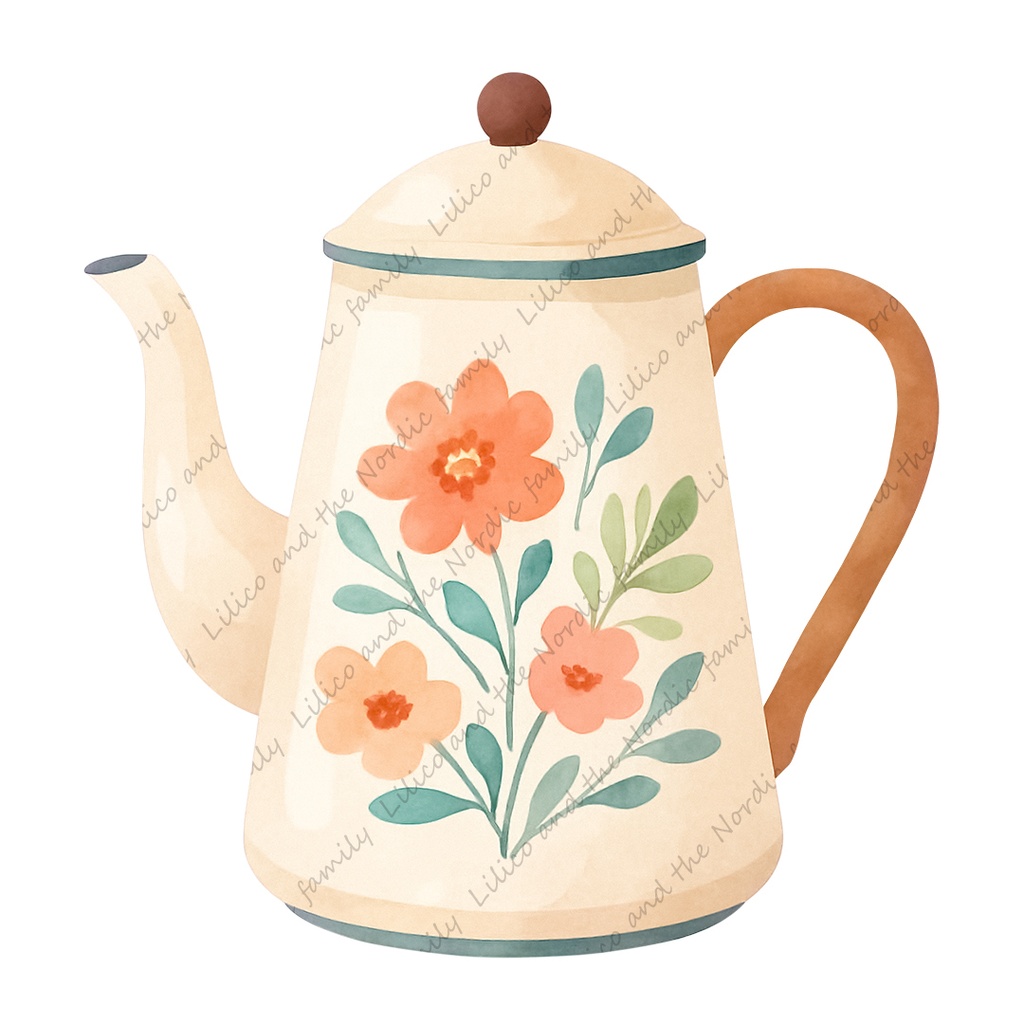 Lilico’s family home|Nordic Style-Happy Kitchen Goods クリップアート10点|背景透過PNG・商用OK・SNS&ブログに最適!
