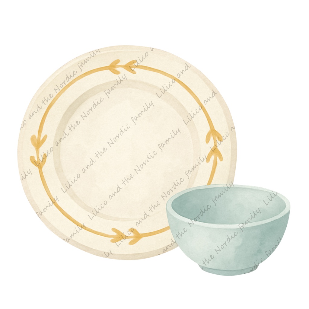 Lilico’s family home|Nordic Style-Happy Kitchen Goods クリップアート10点|背景透過PNG・商用OK・SNS&ブログに最適!