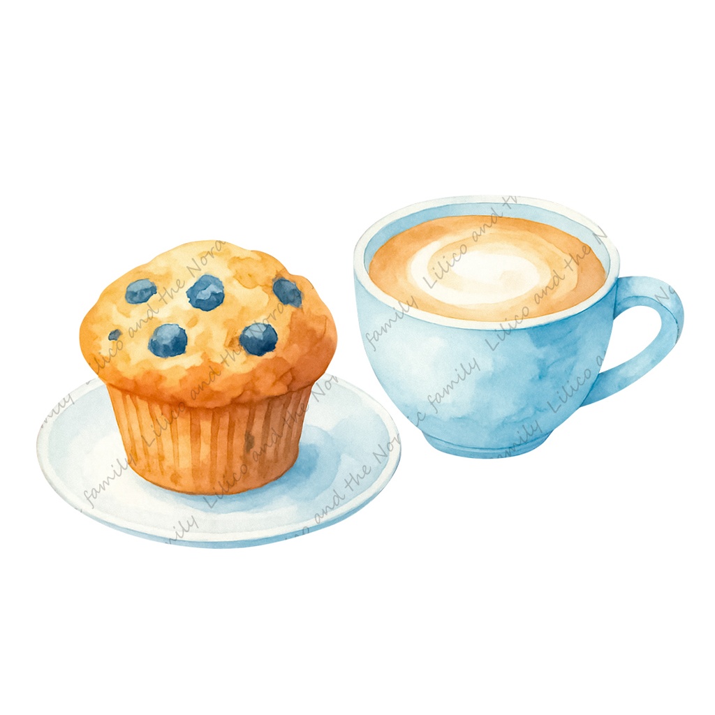 Patisserie Lilico|Café & Sweets collection クリップアート30+1点|背景透過PNG・商用OK・SNS&ブログに最適!