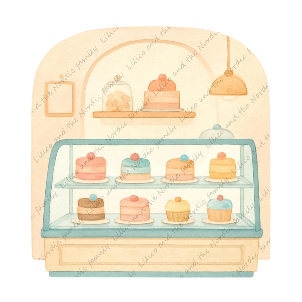Patisserie Lilico|Café & Sweets collection クリップアート30+1点|背景透過PNG・商用OK・SNS&ブログに最適!