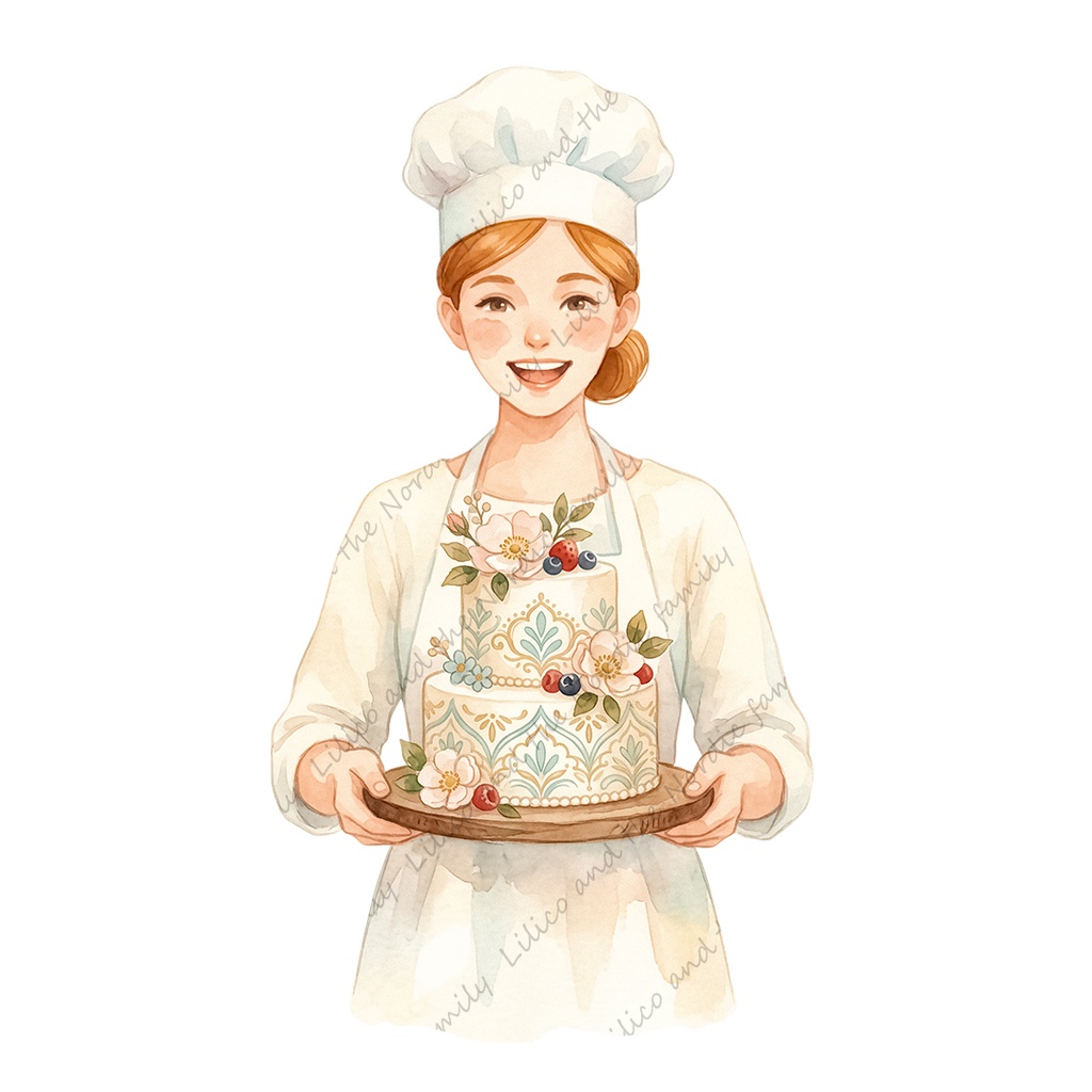 Patisserie Lilico|Café & Sweets collection クリップアート30+1点|背景透過PNG・商用OK・SNS&ブログに最適!