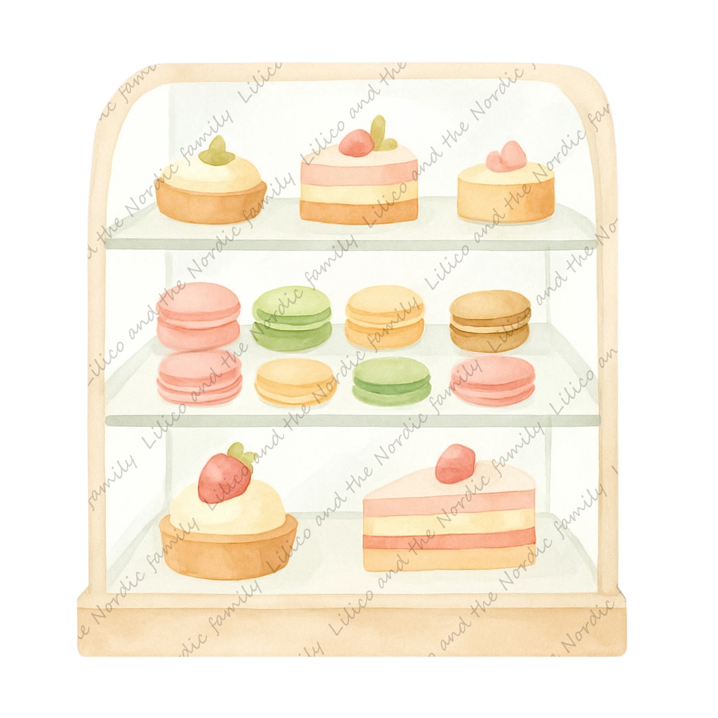 Patisserie Lilico|Café & Sweets collection クリップアート30+1点|背景透過PNG・商用OK・SNS&ブログに最適!