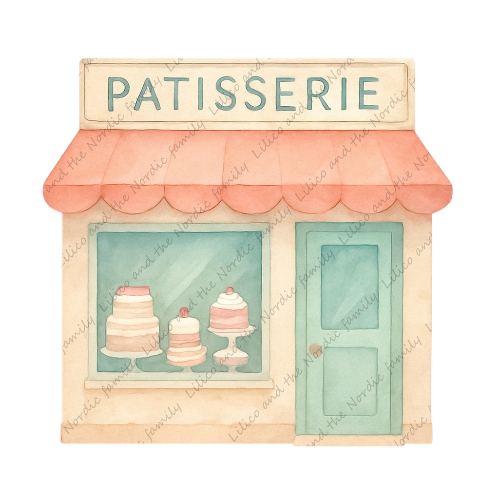 Patisserie Lilico|Café & Sweets collection クリップアート30+1点|背景透過PNG・商用OK・SNS&ブログに最適!