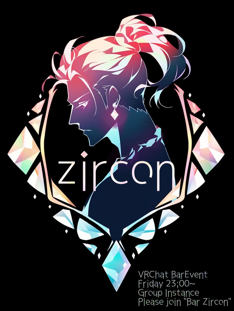 「Bar Zircon」イベントポスター