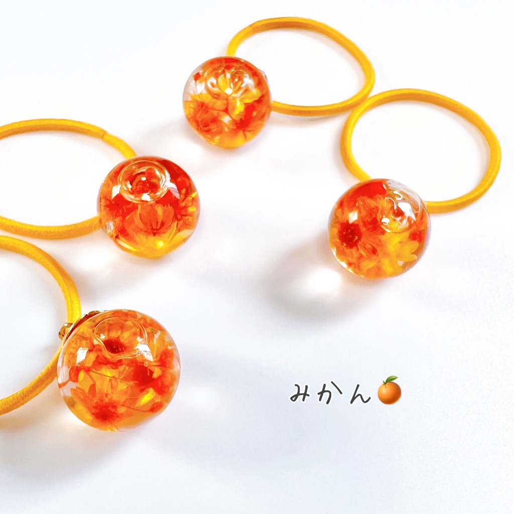 ハーバリウム付き ヘアゴム