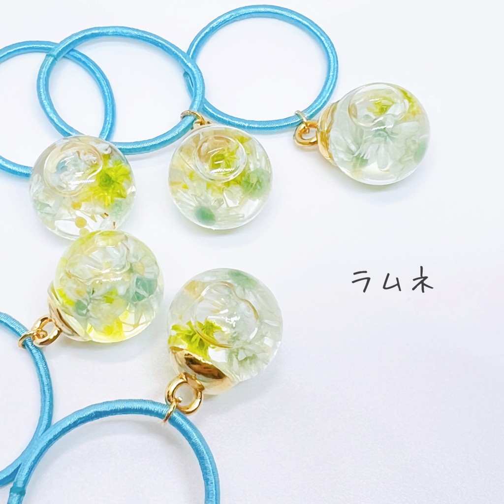 ハーバリウム付き ヘアゴム