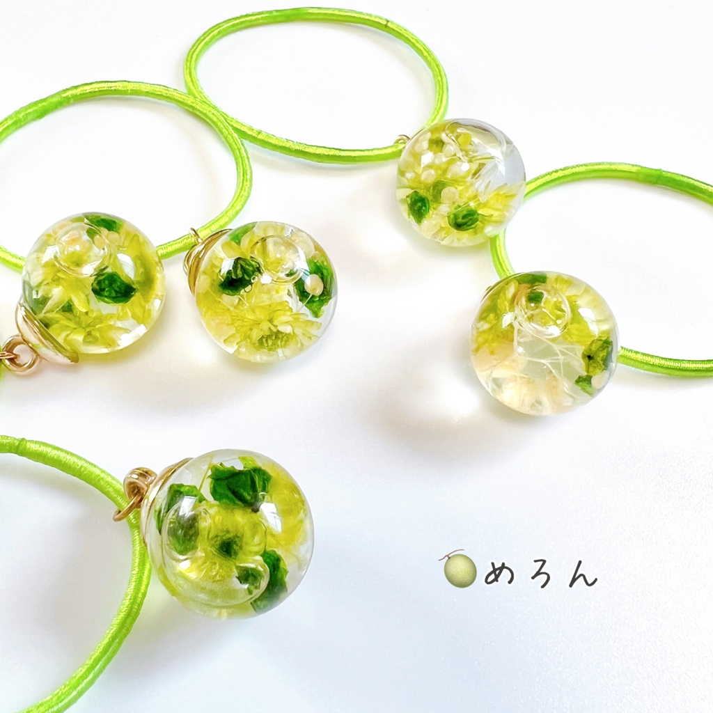 ハーバリウム付き ヘアゴム