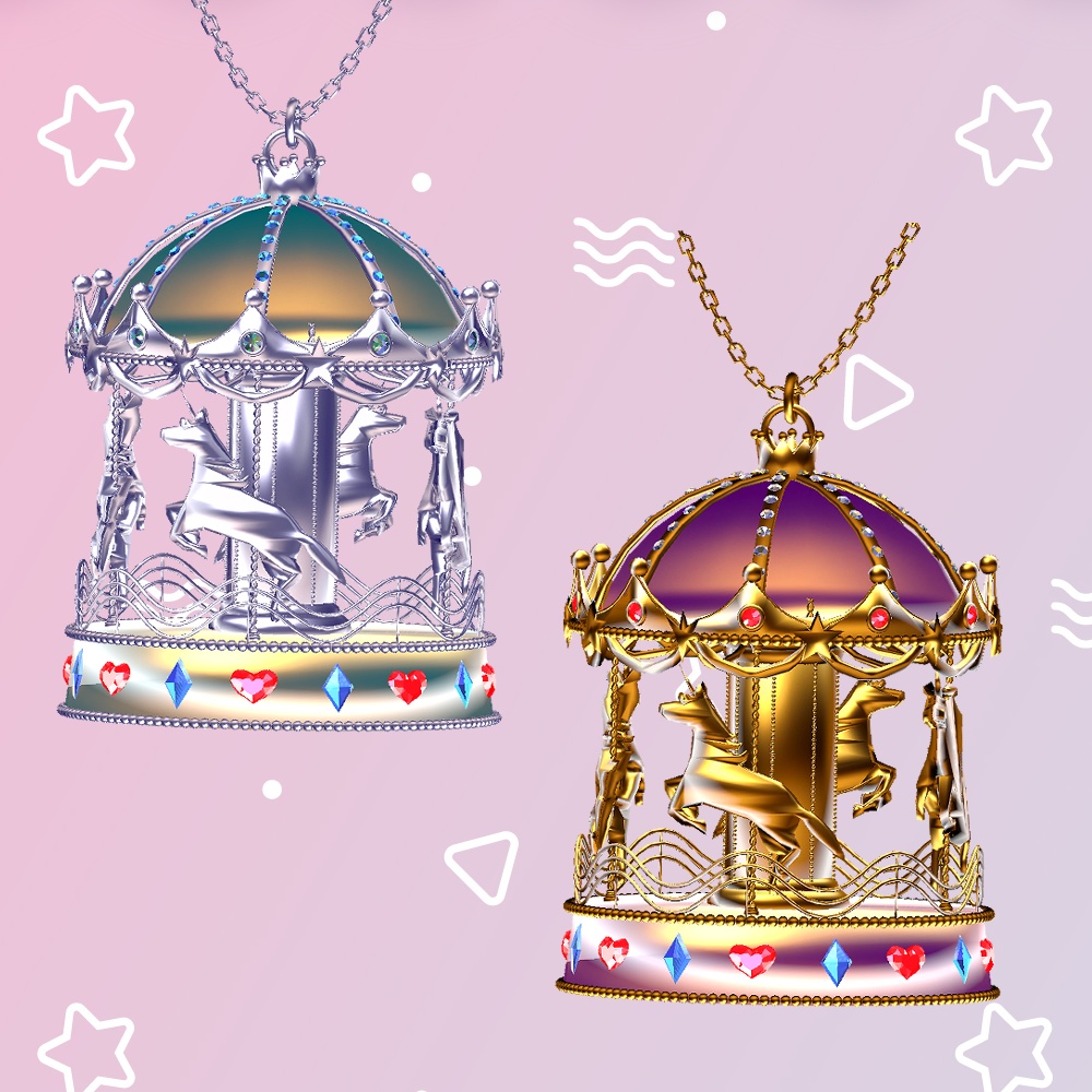 【shinra森羅】Carousel Necklace