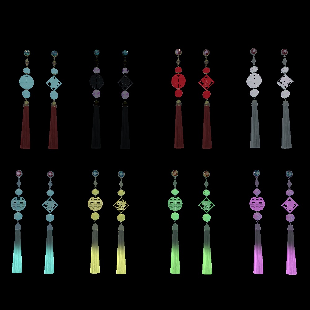 チャイナピアス&ネオンチャイナピアス