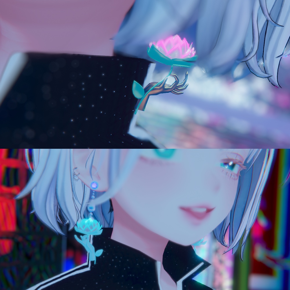 蓮ネオンピアス