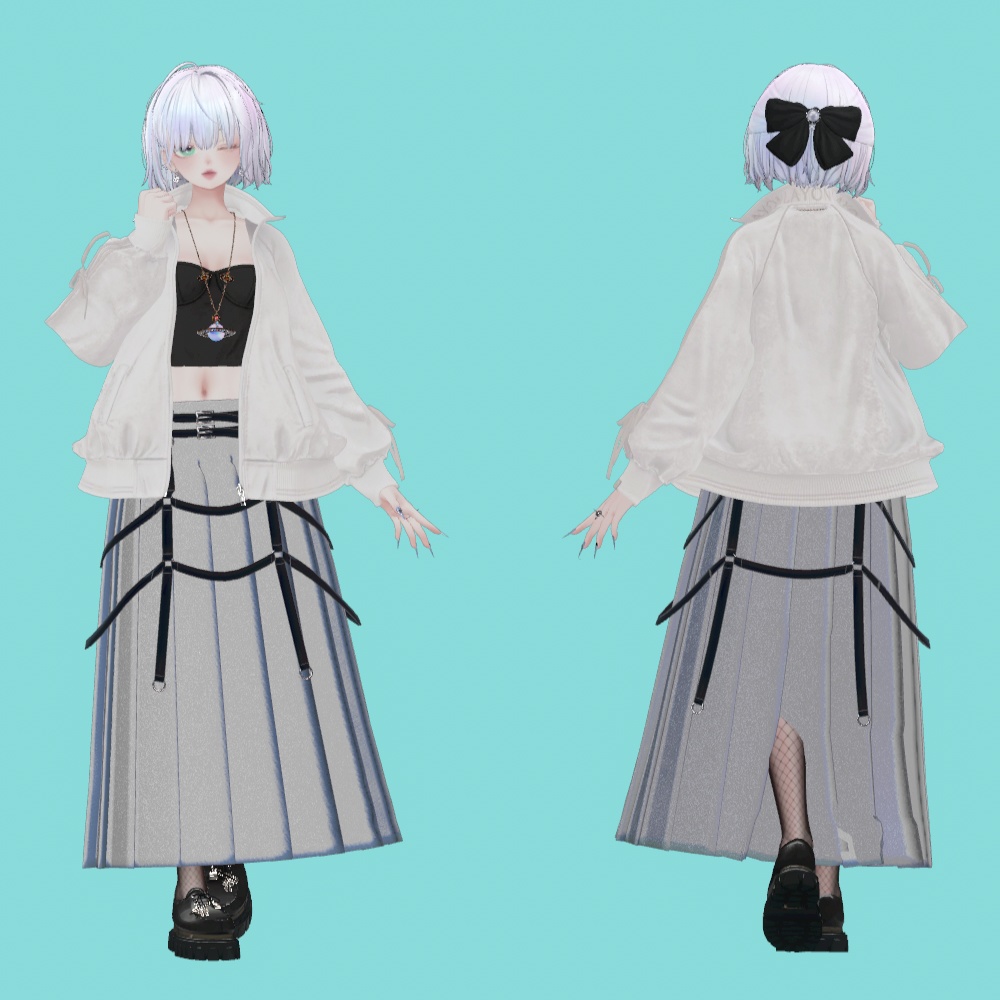 【shinra森羅】ロングプリーツスカート