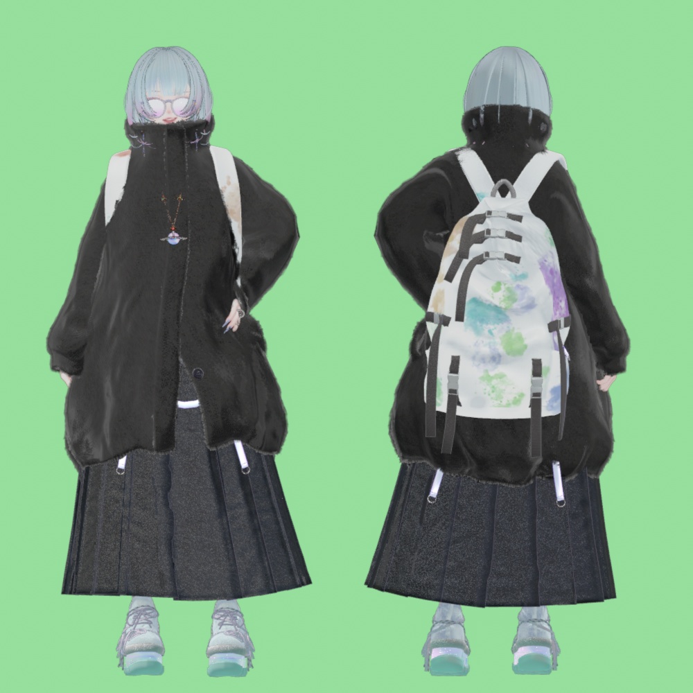 【shinra森羅】ロングプリーツスカート