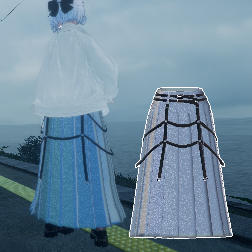 【shinra森羅】ロングプリーツスカート