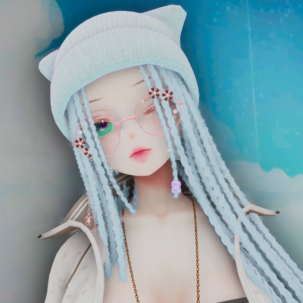 【shinra森羅】ニット帽付きブレイズヘアー