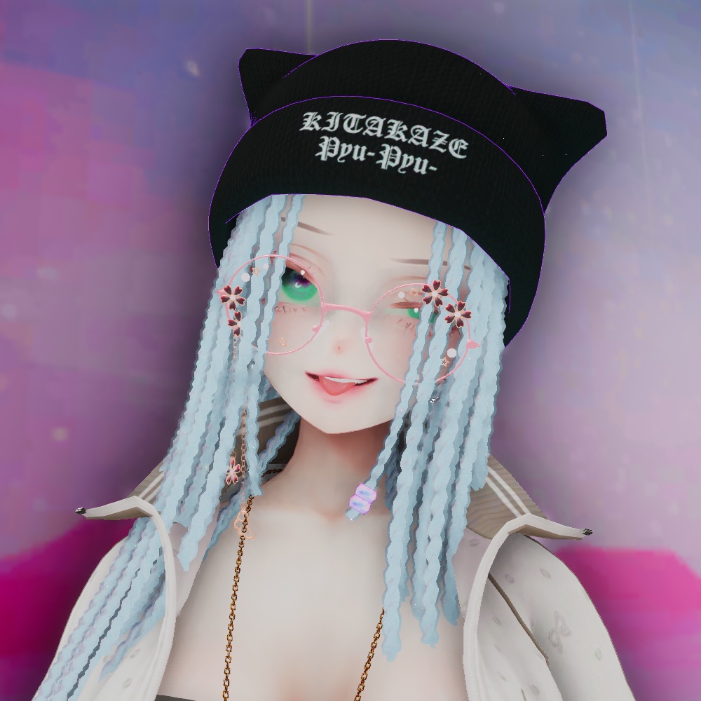 【shinra森羅】ニット帽付きブレイズヘアー