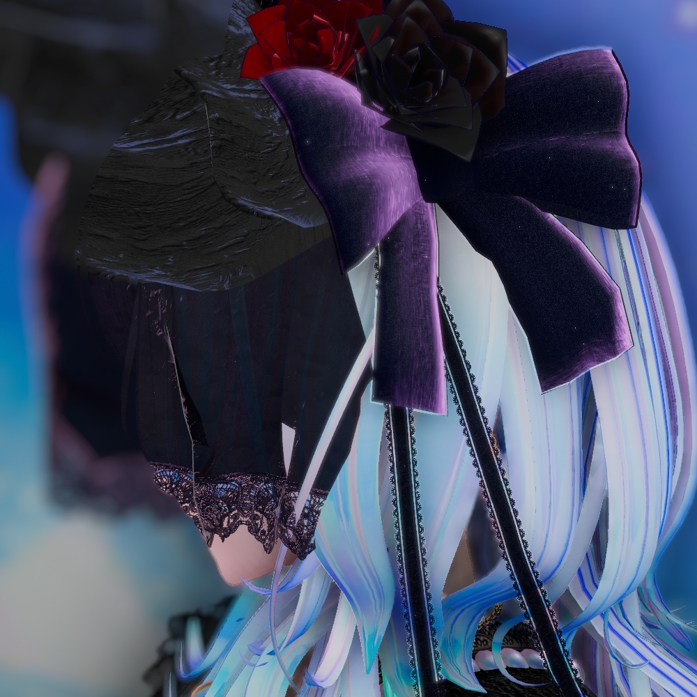 1000follower thx!! ベールヘッドドレス【無料】