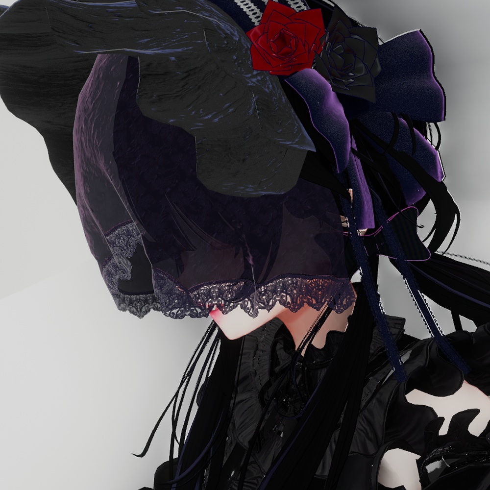 1000follower thx!! ベールヘッドドレス【無料】