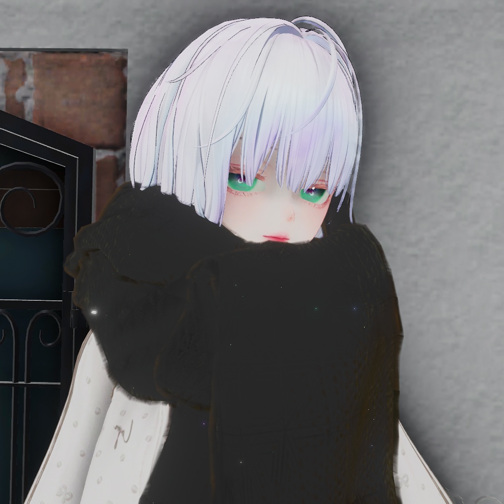 ボリュームフリンジマフラー