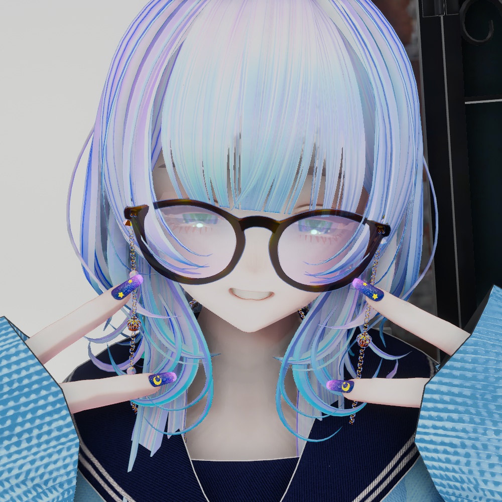 クリアフレームメガネ【2ver有り】