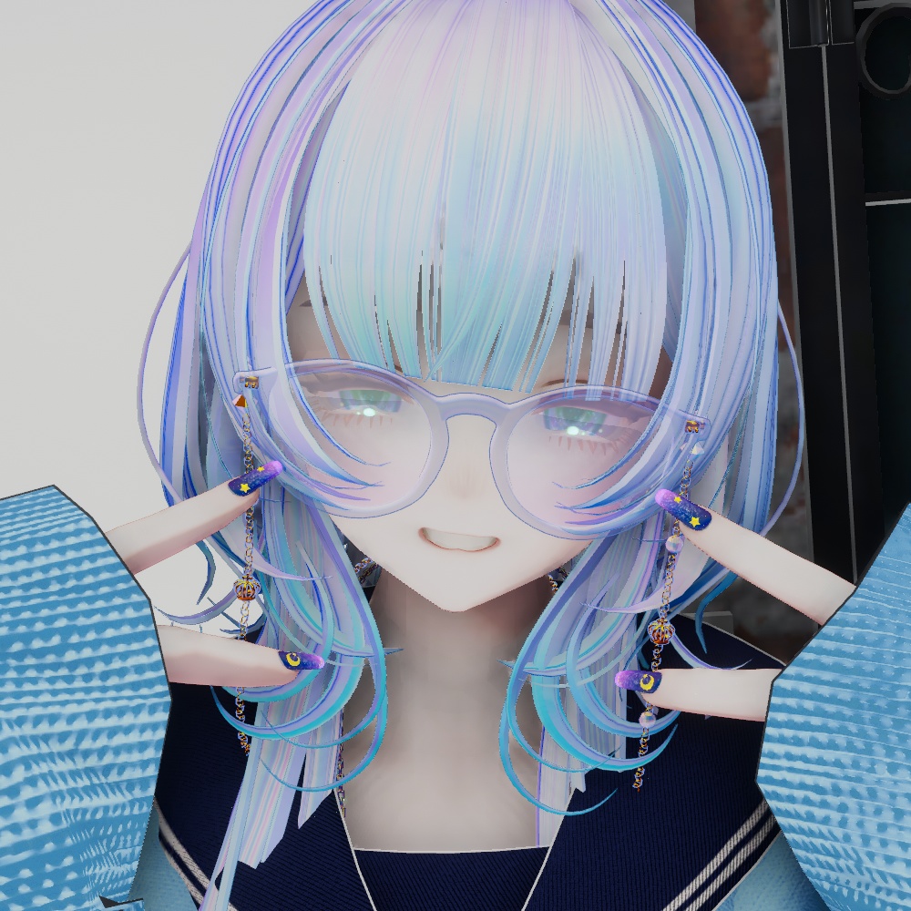 クリアフレームメガネ【2ver有り】