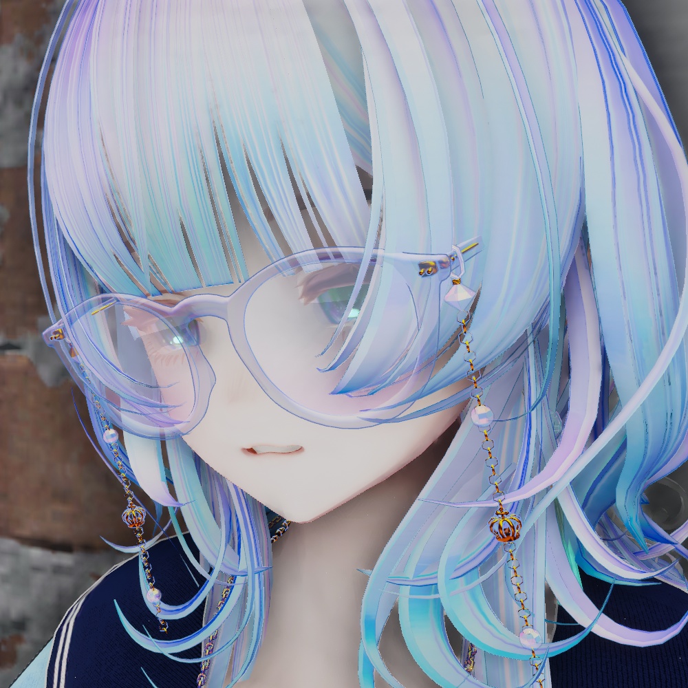 クリアフレームメガネ【2ver有り】