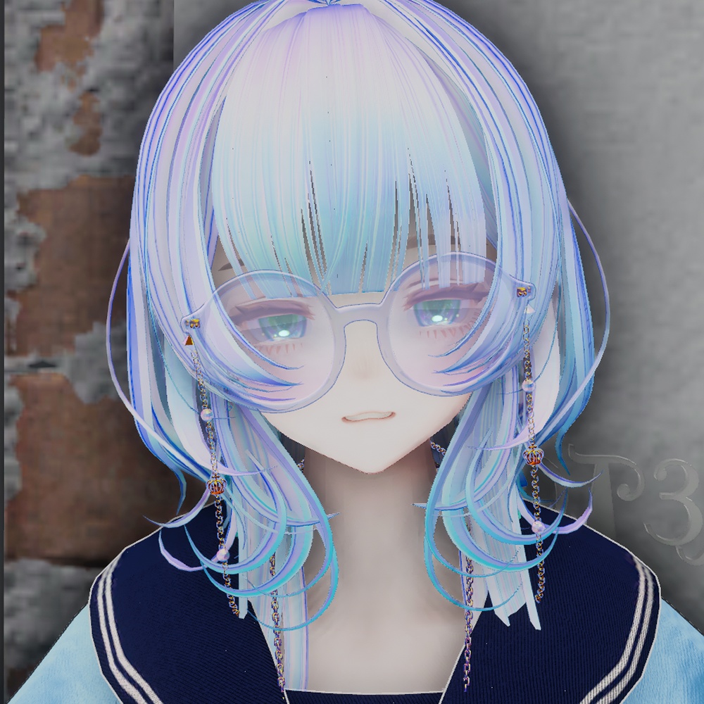 クリアフレームメガネ【2ver有り】