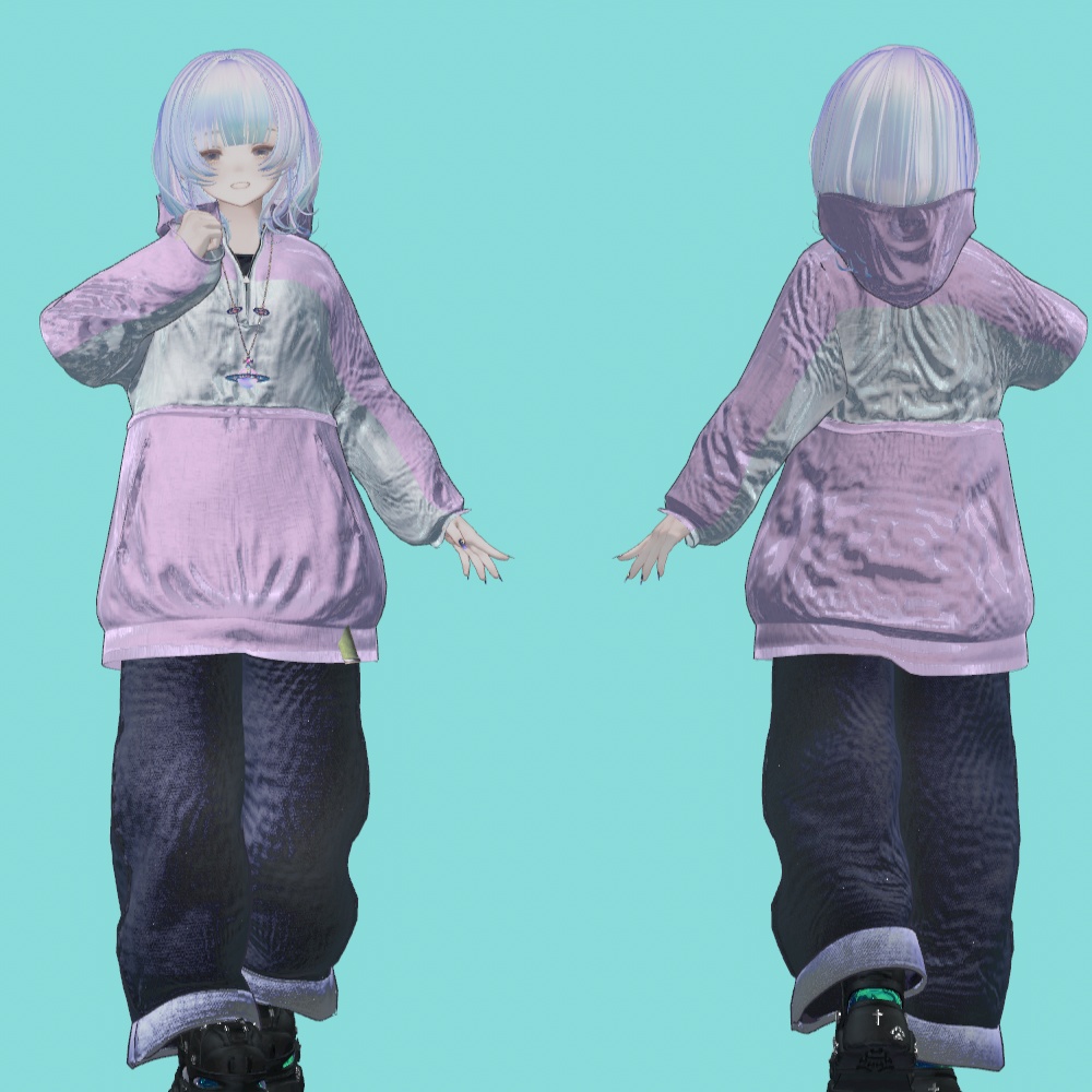 【マリシア】オーバーサイズナイロンパーカーセットアップ