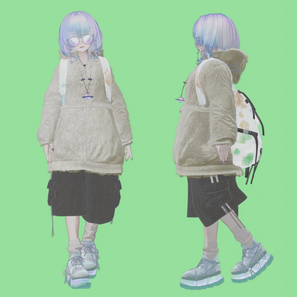 【マリシア】ワイドハーフパンツ