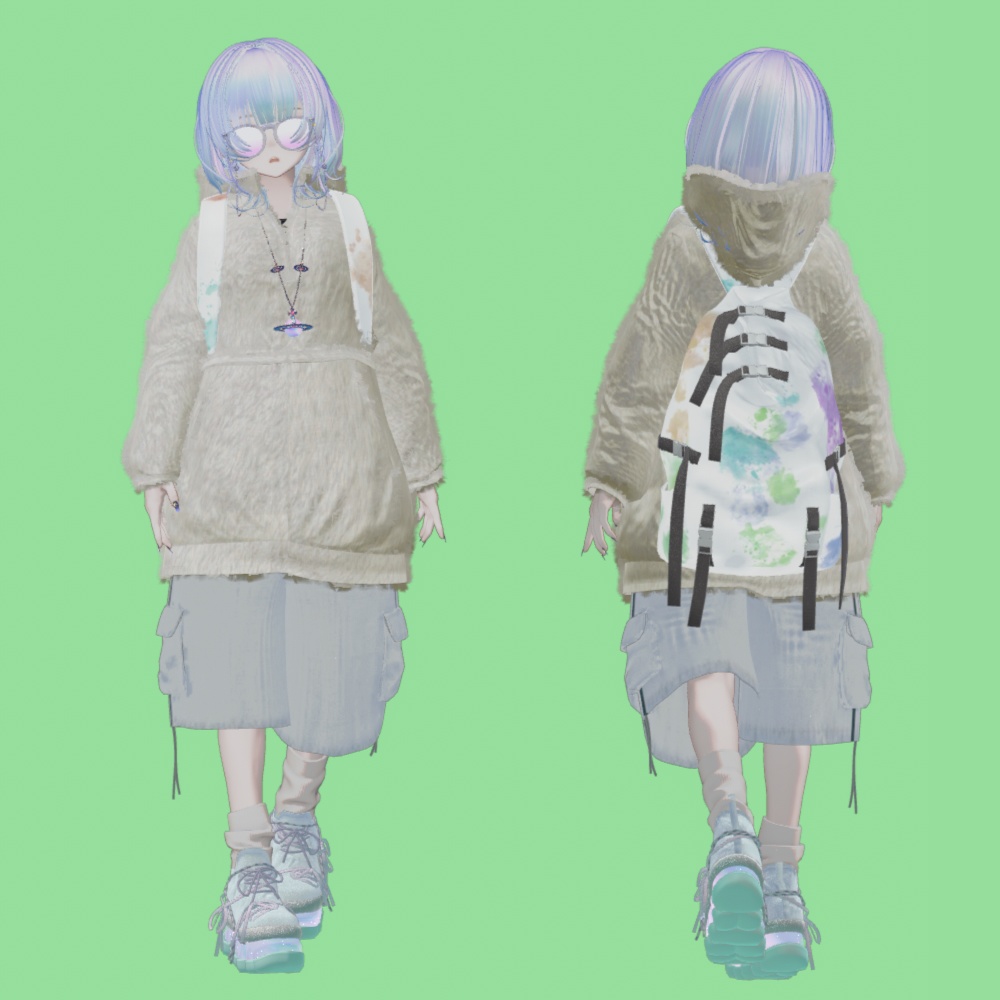 【マリシア】ワイドハーフパンツ