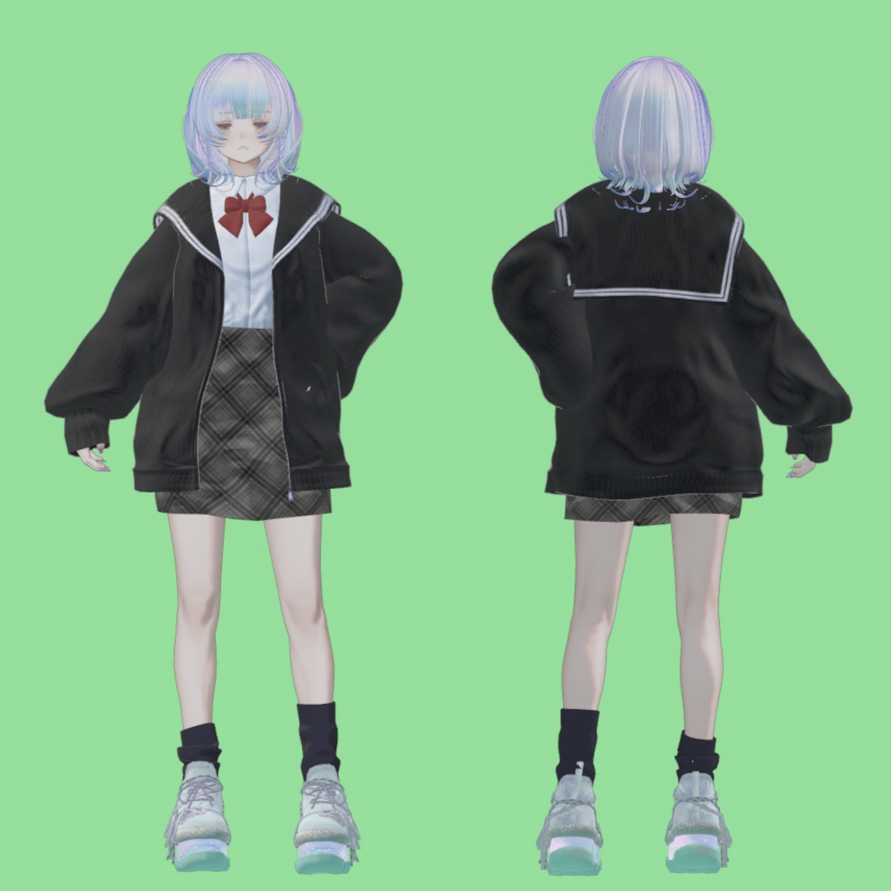 【マリシア対応】Sailor Collar Parka