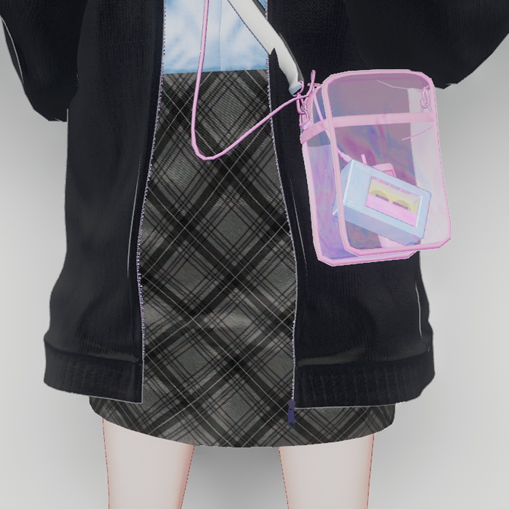 '90s Clear Pouch & Cassette Player