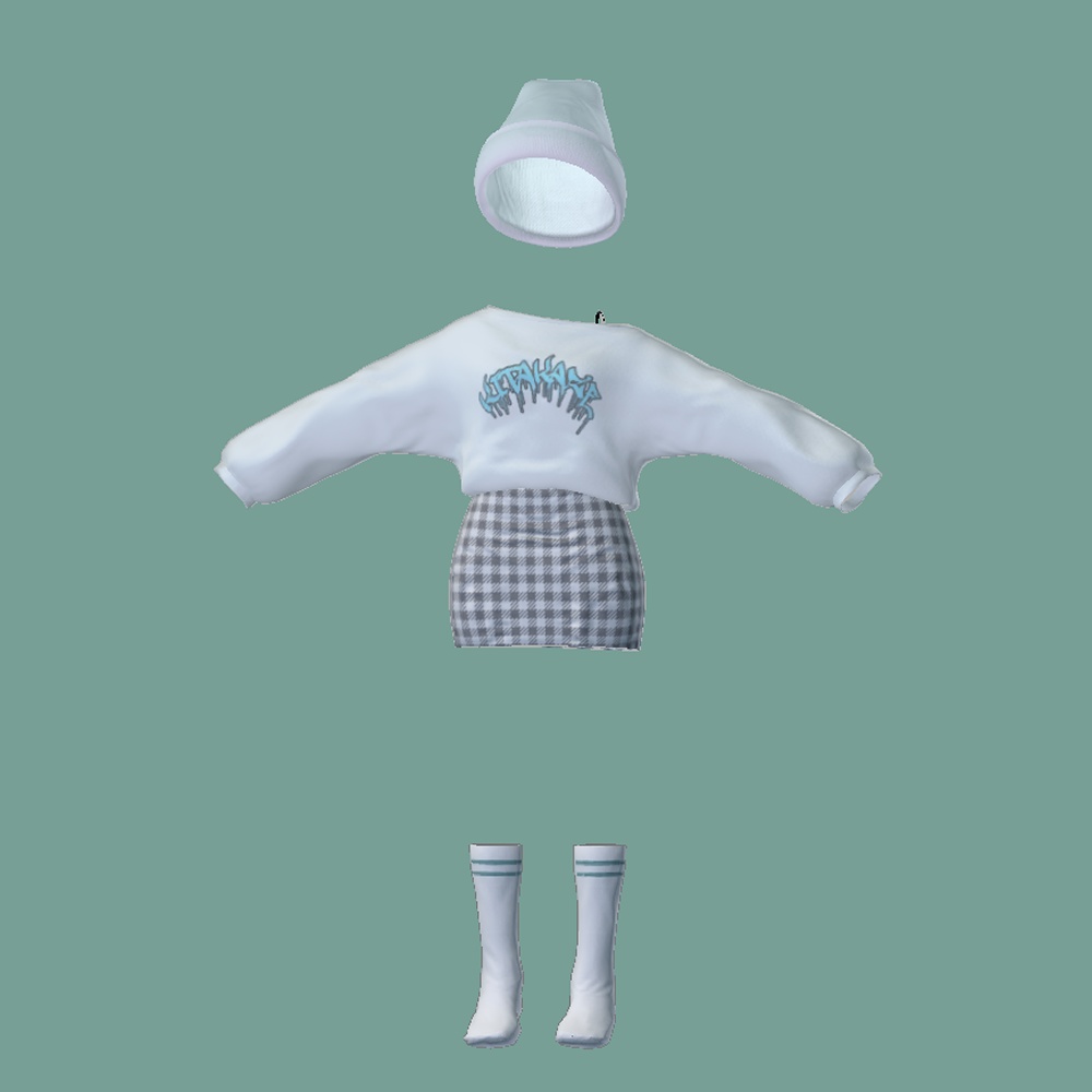 【マリシア】OverSize Long Tee&Tight Mini Skirt