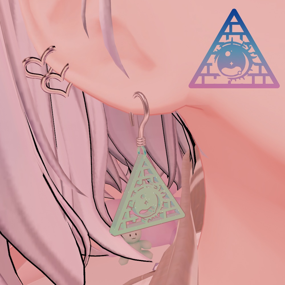 【1DAY FREE】ぱちくりいるみなてぃネックレス&ピアス