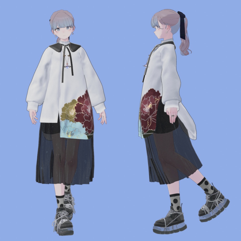 【Lapwing】Asymmetry shirt dress