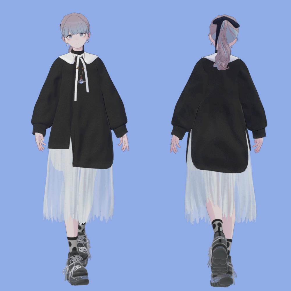 【Lapwing】Asymmetry shirt dress