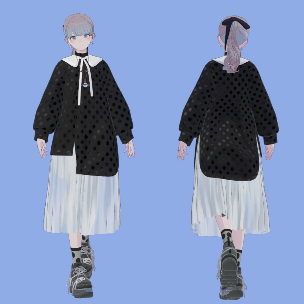 【Lapwing】Asymmetry shirt dress