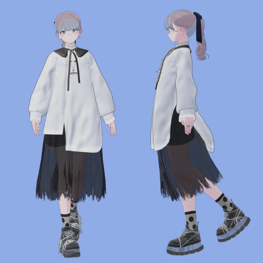 【Lapwing】Asymmetry shirt dress