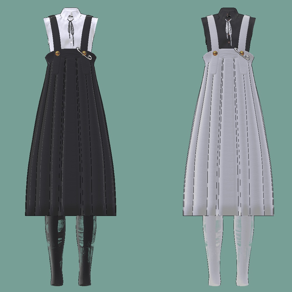 【Lapwing】pleats jumperskirt