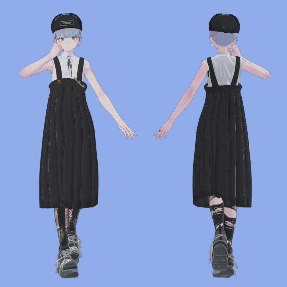 【Lapwing】pleats jumperskirt