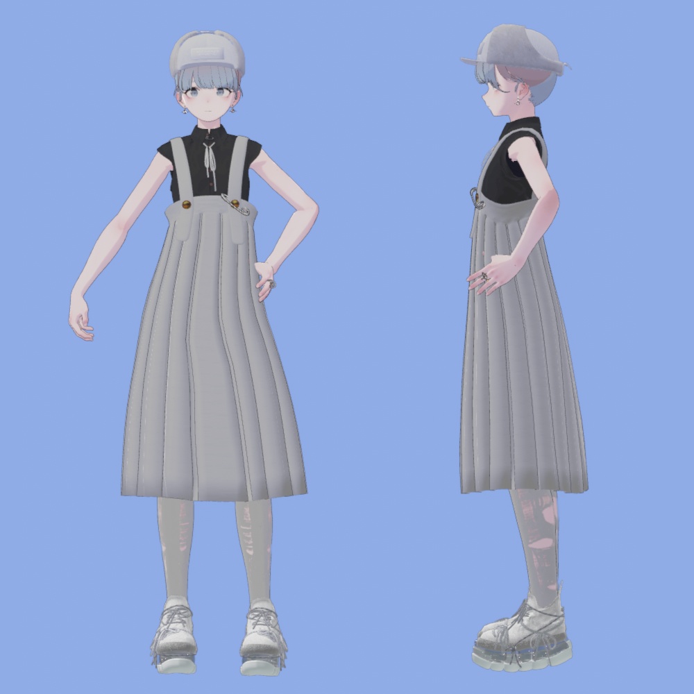 【Lapwing】pleats jumperskirt