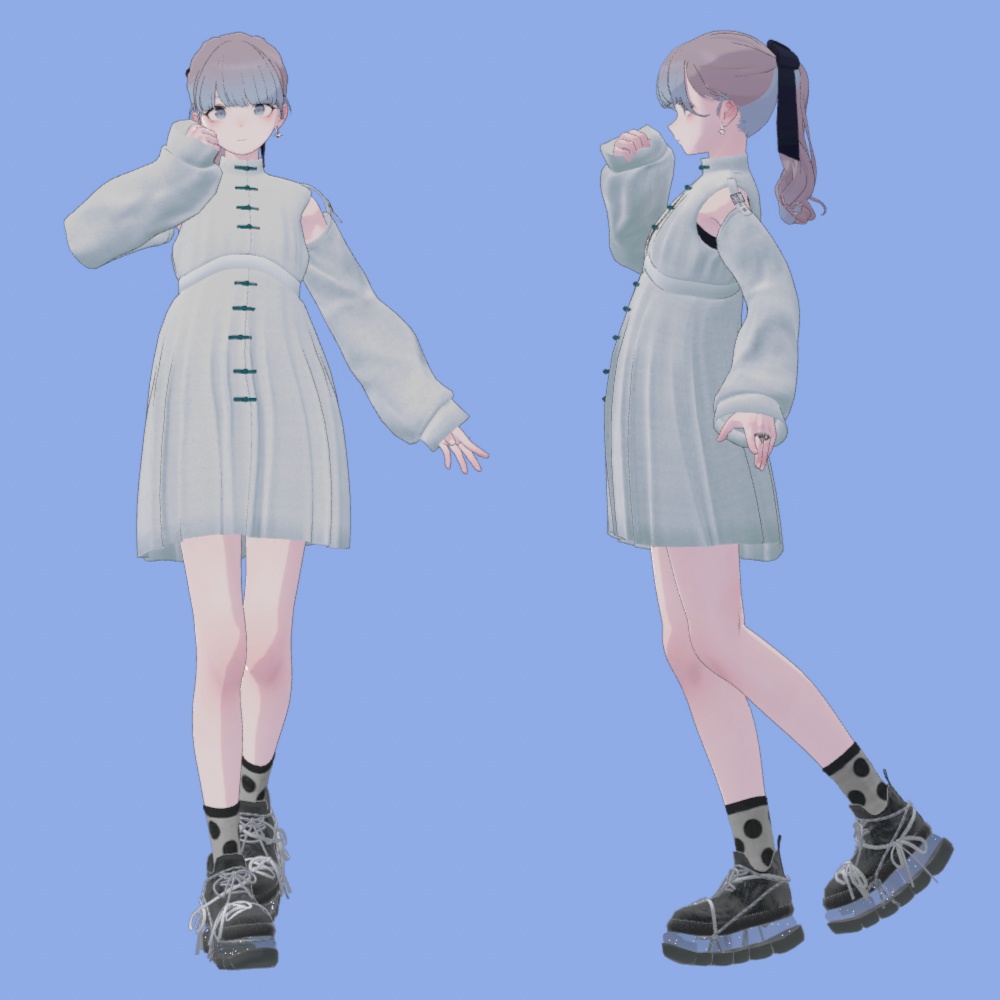 【Lapwing】China shirt dress