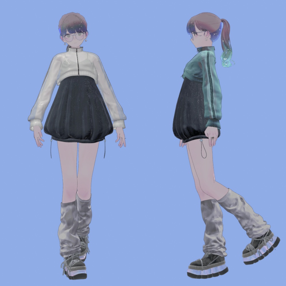 【Lapwing】track jacket one-piece