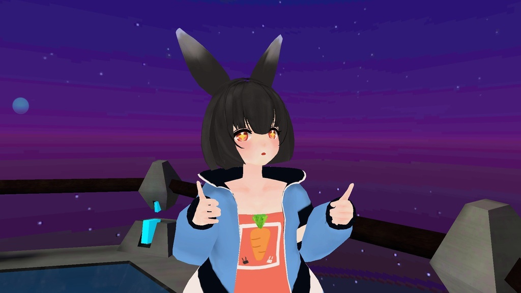 【オリジナル3Ⅾモデル】うさぎのすけ【無料】【Quest対応】